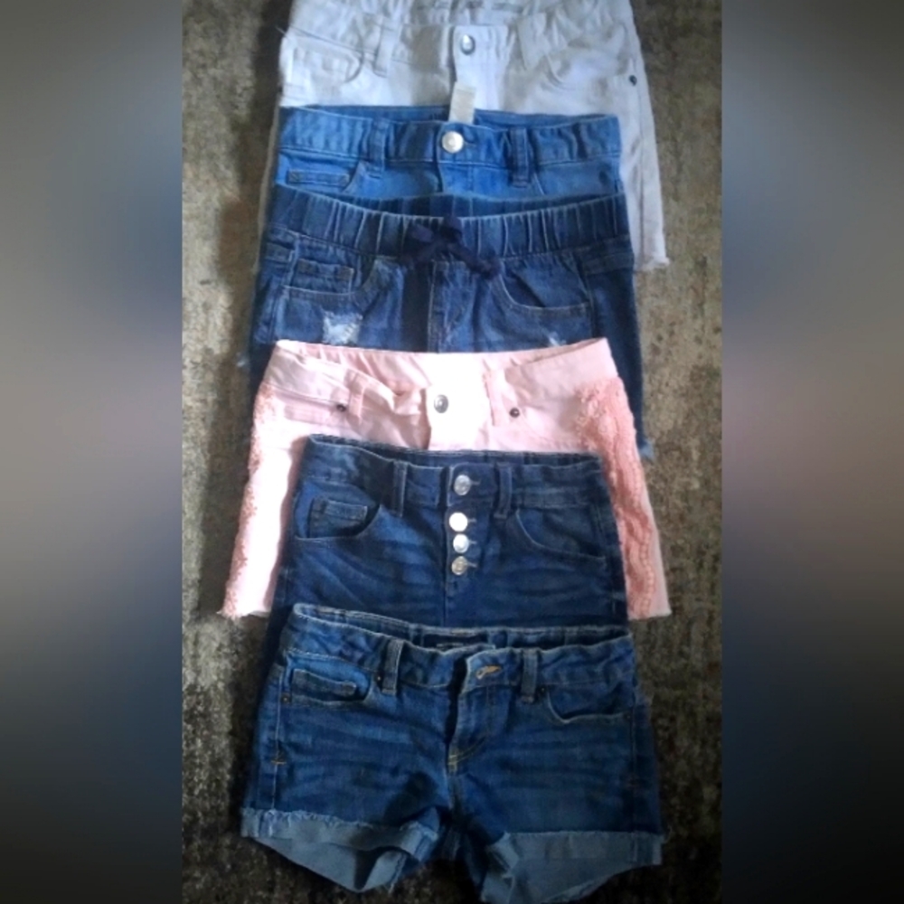 Stylish Denim and Pink Shorts Collection All Names Some Never Worn -size10/12